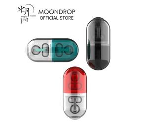 MOONDROP PILL OWS Écouteurs Open Ear Bluetooth 6.0 à clipser sur l'oreille, IPX4, sans fil, avec IA intégrée et réduction de bruit ENC RED