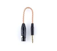 Moondrop UP Casque Upgrade Line 4 Broches XLR à 4,4 mm / 4 Broches XLR à 6,35 mm Adaptateur Double 3,5 mm à 4,4 mm XLR câble Casque (Adapter (4Pin XLR to 6.35mm,30cm))