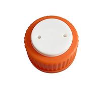 Moonetto Lot de 2 bouchons de remplissage de sécurité GL45 orange à 3 ports avec trois trous pour bouteilles en verre, tube OD de 0,3 cm, kit complet
