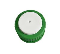 Moonetto Lot de 2 bouchons de remplissage de sécurité GL45 verts à 1 port avec un trou pour bouteilles en verre, tube OD de 0,6 cm, kit complet