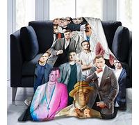 Moonforever Taron Egerton Couverture polaire en laine douce et confortable pour canapé, bureau, voiture, camping, yoga, voyage, décoration de la maison, couverture de plage en peluche, cadeau 203,2 x