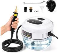 Moongiantgo 1.5L Réservoir Nettoyeurs Vapeur Électriques a Main, 2500W | 6 Vitesses Régulable, 20S Chauffage Rapide, Steam Cleaner Portable pour Cuisine/Salle de Bain/Voiture