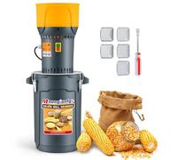 Moongiantgo Moulin à Céréales Électrique 1300W Moulin à Grains et Épices, Broyeur à Graines, Seau et Trémie Amovibles de 25L, avec 5 Tamis de Différentes Finitions et 1 Clé à Douille (25L)