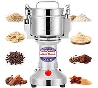 Moongiantgo Moulin à Céréales Électrique 300g Moulin à Grains Pro 1500W 28000RPM Broyeur Ultrafin en Acier Inox avec Moteur Commercial&Protection Surcharge&Arrêt Automatique pour Grains/Épices/Herbes