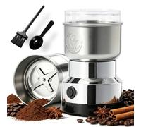 Moongiantgo Moulin à Céréales Multifonctionnel 300ml, Moulin à Café, Argent