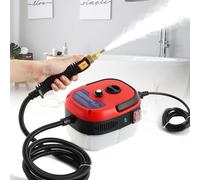 Moongiantgo Nettoyeur à Vapeur, 2500W Nettoyeur Vapeur à Haute Pression, Nettoyeur Vapeur Portable avec 1L Grande Capacité, 3 Têtes de Brosse pour Cuisine,Salle de Bain,Fenêtres,Voiture (220V, Rouge)
