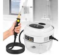 Moongiantgo Nettoyeurs Vapeur Électriques 2500W Nettoyeur Vapeur a Main, 1.5L Réservoir, 6 Vitesses Régulable, 20S Chauffage Rapide, Steam Cleaner Portable pour Cuisine/Salle de Bain/Voiture (Blanc)