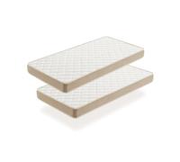 Moonia DuoSystem Matelas pour enfant avec rembourrage Viscosoft, fermeté moyenne/haute durabilité, 90 x 160 cm
