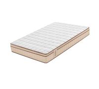 Moonia Matelas hybride 25 cm marron, multizones de confort, technologie Core Spring, indépendance de couchages, 90 x 190 cm