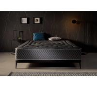 Moonia Matelas Premium Black Multizone Sommeil réparateur Confort Exceptionnel Zones de Repos Multiples 140x200cm