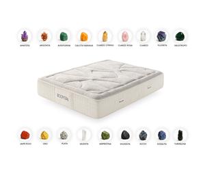 Moonia Ressorts Ensanchés Matelas Biocrystal Gold 30 cm 135X200 cm Fermeté moyenne