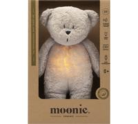 Moonie Bear 2.0 Organic Grey doudou avec mélodie 1 pcs