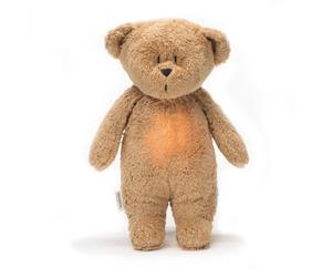 Moonie - Peluche veilleuse musicale et lumineuse nature bio ourson Cappuccino