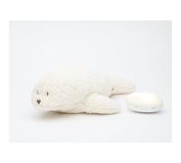 Peluche veilleuse Phoque nature bio blanc polaire
