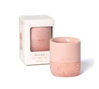 Moonkie Verre Bébé 60ml, Lot de 1 Gobelets en Silicone avec Base Lestée, Tasse Bébé Ouverte pour 4 Mois+, Sans BPA, Compatible Lave-Vaisselle & Micro-ondes(Blush)