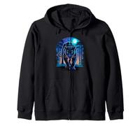 Moonlight Forest Panthère Panthères Sweat à Capuche