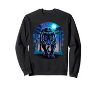 Moonlight Forest Panthère Panthères Sweatshirt