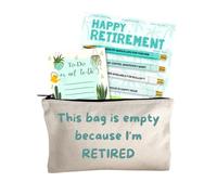 Moonlight Makers Funny Office Supplies Gift Set - Happy Retirement Pen Set, To Do Or Not To Do Notepad, This Bag Is Empty Zipper Pouch - Cute Stationery Sets for Women, Gifts for Friends & Coworkers