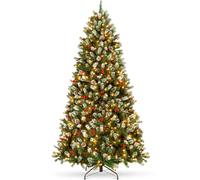 Moonlight Manor Sapin de Noël artificiel de 120 cm avec éclairage