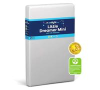 Moonlight Slumber Little Dreamer - Mini matelas pour berceau - Matelas double face en 2 étapes pour bébé et tout-petit avec couches pelucheuses et extra fermes et housse de matelas imperméable - 96,5