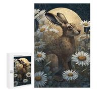 Moonlit Garden Hare Puzzle 1000 Pièces Educa Jouet en Bois Cadeau Unique Décoration Intérieure Jeu Éducatif Challenge Toy Adultes Et Enfants À Partir De 14 Ans 1000 PCS