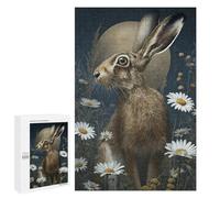Moonlit Hare in Daisies-1 Puzzle 1000 Pièces Educa Jouet en Bois Cadeau Unique Décoration Intérieure Jeu Éducatif Challenge Toy Adultes Et Enfants À Partir De 14 Ans 1000 PCS