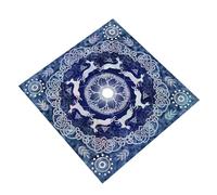 Moonlit Lapins Tarots Nappe élégante avec motifs de lapins lunes pour améliorer les expériences de jeu Tapis de lecture psychique