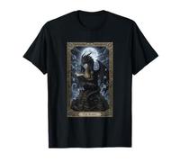 Moonlit Library The Reader Dragon Tarot Fantasy T-Shirt