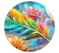 Moonlit Love 1000 Pièces Puzzle Circulaire Puzzles Classiques Puzzle Rond Créatif Jeu D'Intelligence Cadeaux 1000pcs (67.5x67.5cm)