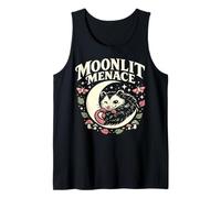 Moonlit Menace Opossum Lune Goth cottagecore Débardeur