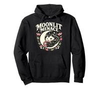 Moonlit Menace Opossum Lune Goth cottagecore Sweat à Capuche