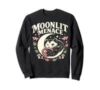 Moonlit Menace Opossum Lune Goth cottagecore Sweatshirt