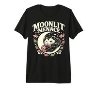 Moonlit Menace Opossum Lune Goth cottagecore T-Shirt Haut de Gamme