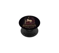 Moonlit Romantasy Book Club Lecteur Chat et Roses Vibe PopSockets PopGrip Adhésif