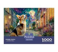 Moonlit Village Puzzle 1000 Pièces Educa Jouet en Bois Divertissement Créatif De l'art De La Décoration Jeu Éducatif Challenge Toy pour Adultes Et Enfants À Partir De 12 Ans 70x50cm/1000pcs