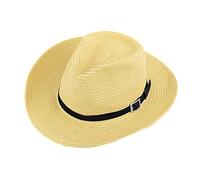 Moonlove Chapeau Cowboy Homme Chapeau Panama Homme Chapeau de Paille Homme Femme Chapeau Homme Été Chapeau de Soleil Homme Femme Chapeau à Large Bord Chapeau Anti UV pour Voyage Randonnée Pêche