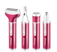 MOONMINI ®Bikini Tondeuse, épilateur rasoir 4 en 1 électrique femmes rasoir - Lady Rasoir - nez Tondeuse - Tondeuse sourcil