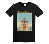 Moonrise Kingdom Minimal Movie Poster Unisex T-Shirt Black Shirt Men's Top Tee M