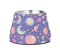 Moons Planets and Constellations Gamelle surélevée pour chien, 540 ml, en acier inoxydable antidérapant, grande capacité