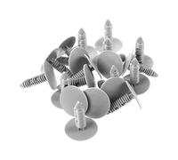 moonsun Lot de 20 clips de fixation en plastique pour voiture Gris 6 mm Trou 26 mm Tête