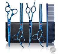 Moontay Ensemble de ciseaux 8 en 1 pour toilettage professionnel de chien