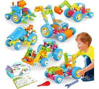 MOONTOY Blocs de Construction Jouet Enfant 5 Ans garçon, 6-en-1 Jeux pour garçons Filles de 4 5 6 7 8 9,Apprentissage la Construction Jouets Créatif Interactif Jouets Cadeau pour Enfants de 3-12 Ans