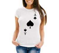 MoonWorks® T-shirt pour femme - Jeu de cartes - Costume de groupe - Carnaval - - Medium