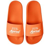 MoonWorks® Tongs de bain pour femme avec inscription en allemand « Holy Aperoli » imprimé Spritz Apero, Die Will Nur Aperol Orange, 39 EU