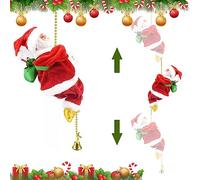 Moonyan Père Noël Électrique Grimpant sur Une Échelle De Corde Escalade De Noël Santa Escalade Échelle Père Noël Pere Noel Qui Grimpe Décoration Père Noël Échelle Père Noël Électrique Escalade