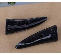 MoonyLI 4Pcs résine Boutons à Bascule Corne Imitation dent Boutons à Bascule Deux Trous Corne dent Forme Boutons en résine Couture Artisanat Bricolage Accessoire 5.5 * 2 cm