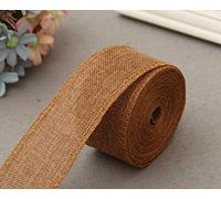 MoonyLI Ruban de jute rouleau bricolage couture artisanat vêtements accessoires sangle ruban d'artisanat 10 mètres, 5 cm ruban de toile de jute