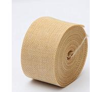 MoonyLI Ruban de Jute Rouleau Bricolage Couture Artisanat vêtements Accessoires Sangle Ruban d'artisanat 10 mètres, 5 cm Ruban de Toile de Jute