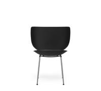 Moooi Hana Chaise De Salle À Manger Noir/Chrome