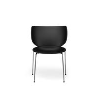 Moooi Hana Chaise De Salle À Manger Noir/Chrome Empilable